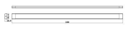 Светильник светодиодный офисный SPO-531-B-40K-036 36Вт 4000К 3960Лм IP20 1200мм опал ЧЕРНЫЙ