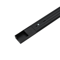 Шинопровод черный (пластик) 1м PTR P 1M-BL с токоподводом и заглушкой JazzWay 5051997