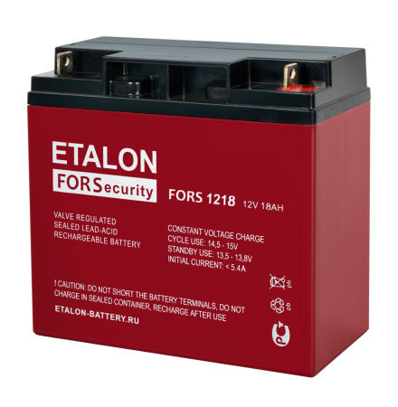 Аккумулятор FORS 12В 18Ач ETALON BATTERY FORS 1218 200-12/18S