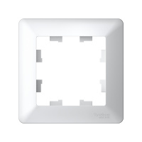 ATLASDESIGN AIR 1-постовая РАМКА, БЕЛЫЙ/дымчатый белый Systeme Electric ATN220101