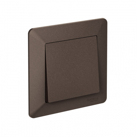 ATLASDESIGN AIR 1-постовая РАМКА, МОККО/дымчатый черный Systeme Electric ATN220601