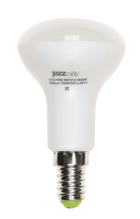 Лампа светодиодная рефлекторная LED 5Вт R50 E14 400Лм теплый 230V/50Hz ECO JazzWay 1037015A