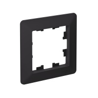 ATLASDESIGN AIR 1-постовая РАМКА, КАРБОН/дымчатый черный Systeme Electric ATN221001