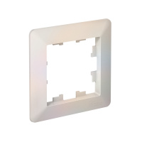ATLASDESIGN AIR 1-постовая РАМКА, ЖЕМЧУГ/дымчатый белый Systeme Electric ATN220401