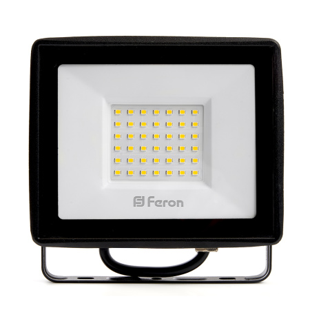 Прожектор светодиодный ДО-50w 4000К 4000Лм IP65 черный FERON LL-921 29497