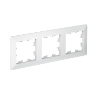 ATLASDESIGN AIR 3-постовая РАМКА, ЛОТОС/дымчатый белый Systeme Electric ATN221303