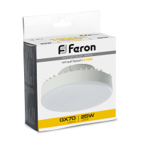 Лампа светодиодная LED 25вт GX70 теплый таблетка FERON LB-474 38268