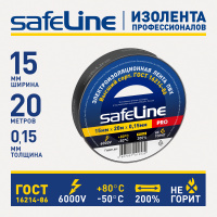 Изолента ПВХ черная 15мм 20м Safeline SafeLine 9360