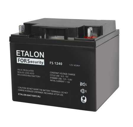 Аккумулятор FS 12В 40Ач ETALON BATTERY FS 1240 100-12/40S