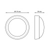 Светильник светодиодный ДБП 8 Вт 670 лм 4000К AC 220В Белый IP54 круг D175х76мм Пластик ЖКХ Qplus Gauss GAUSS 141411208