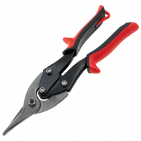 Ножницы по металлу, 250 мм, пряморежущие, обрезиненные рукоятки Matrix 78330