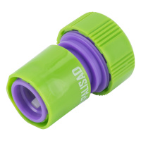 Соединитель пластмассовый быстросъемный для шланга 3/4, аквастоп Matrix 66165