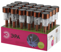 Садовый светильник на солнечной батарее, нержавею щая сталь, ''медный'', 32 см SL-SS30-CPR ЭРА Б0032594