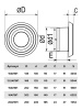 Анемостатт приточно-вытяжной регулируемый с фланцем из ABS пластика D100