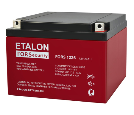 Аккумулятор FORS 12В 26Ач ETALON BATTERY FORS 1226 200-12/26S