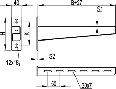 In-Liner Front каркас под 2 модуля 45х45 белый DKC F0000L