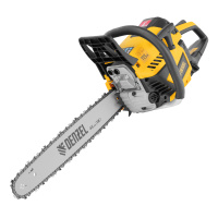 Пила цепная бензиновая DS-5218, шина 45 см, 52см3, 3 л.с., шаг 0.325. паз 1.5 мм, 72 зв Denzel 95237