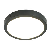 Светильник светодиодный ДПО-18w 4000K 1260Лм черный FERON AL504 51073