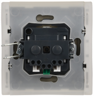 FORTE&PIANO Розетка 1-местная с заземлением с защитными шторками и крышкой безвинтовое крепление 16А IP44 FP419 ваниль IEK FP-R16-16-1-44-K10