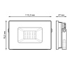 Прожектор светодиодный ДО 20 Вт 3000К 1790 лм 175-265В IP65 105х118х29мм Алюминий Elementary G2 Gauss GAUSS 613527120