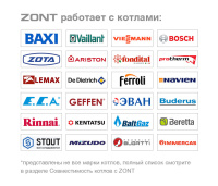 Термостат ZONT SMART NEW отопительный GSM / Wi-Fi на стену и DIN-рейку Zont ML00005886