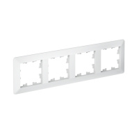 ATLASDESIGN AIR 4-постовая РАМКА, ЛОТОС/дымчатый белый Systeme Electric ATN221304