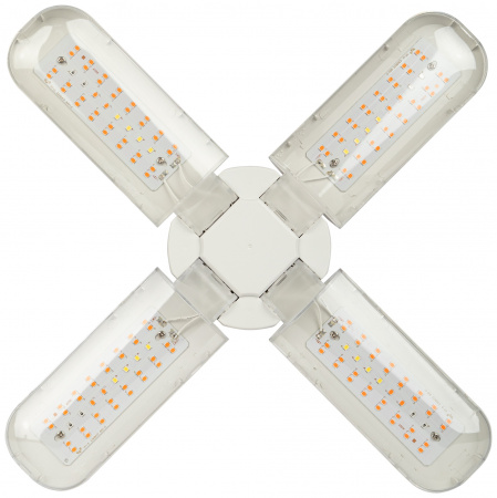 Б0053289 Фитолампа для растений светодиодная FITO-36W-RB-E27-FOLD 4-х лепестковая красно-синего спектра 36 Вт Е27 ЭРА 