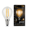 Лампа Filament Шар 7W 550Лм 2700К Е14 LED 1/10/50 GAUSS 105801107