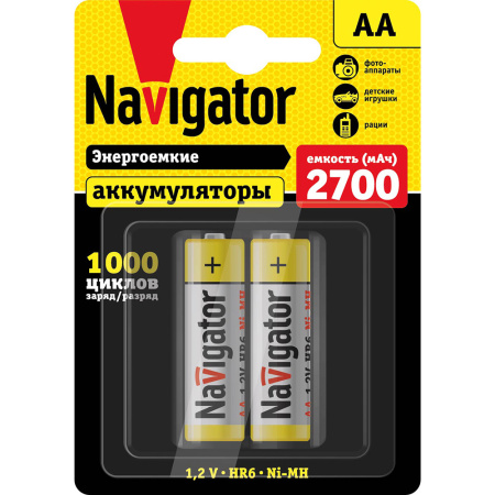 Аккумулятор NHR-2700-HR6-BP2 Navigator Group 94465 17107