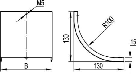 BRAVA Каркас 2 модуля белый IN-Liner FRONT DKC F0000M