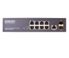 Коммутатор управляемый L2 PoE Gigabit Ethernet на 8 RJ45 PoE + 2 x GE SFP порта SW- 80802/L(150W)