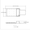 Светильник уличный 50Вт 5000Лм 5000К КСС ''Ш-с'' DOB-SMD 48мм SPP-503-0-50K-050