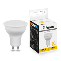 Лампа светодиодная LED 13вт 230в GU10 теплый FERON LB-960 38191