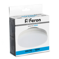 Лампа светодиодная LED 12вт GX70 дневной таблетка FERON LB-471 48302
