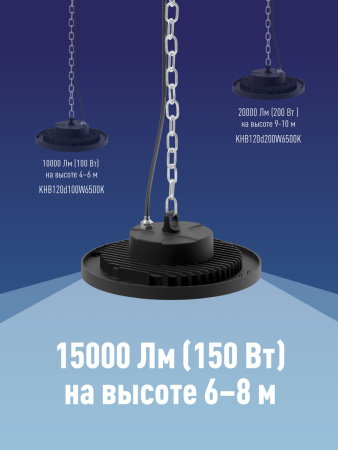 Светильник светодиодный ДСП-150Вт HIgh Bay 6500К 15000 Лм IP65