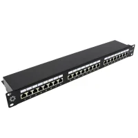 Патч-панель 19'. 24 порта RJ-45. FTP. Cat.5e. 1U SUPRLAN 10-0402