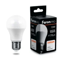 Лампа светодиодная LED 13вт Е27 дневной Feron.PRO FERON LB-1013 38034