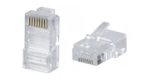 Коннектор RJ-45 под витую пару. категория 5e. универсальный (для одножильного и многожильного кабеля) для проводников с толщиной по изоляции до 1.05 мм Cabeus 8P8C 7009c