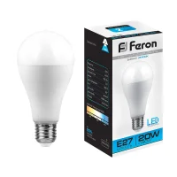 Лампа светодиодная LED 20вт Е27 дневной FERON LB-98 25789