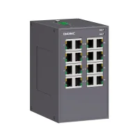 Промышленный неуправляемый коммутатор, 16х10/100Base-T(X) портов RJ45, 12-48В DC/18-30В AC, с резервированием DKC N1000-16T-P2