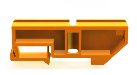 Изолятор нулевой шины на DIN-рейку 35мм желтый Dekraft 32250DEK